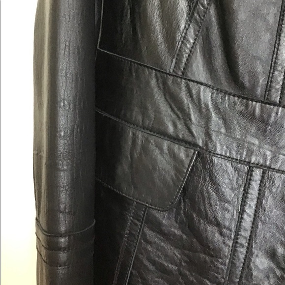 Black leather jacket - Picture 2 of 3